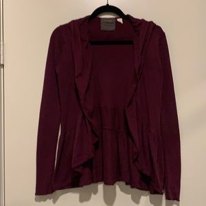 Burgundy Cardigan